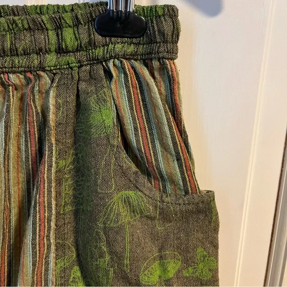 Siddhartha Made in Nepal 100% Cotton Harem Lantern Pants Small Hippie Festival - Picture 4 of 12